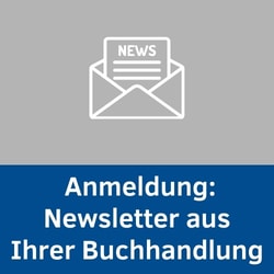 Es ist eine Grafik mit einem Briefumschlag zu sehen. Es geht um die Möglichkeit, sich für einen Newsletter anzumelden.